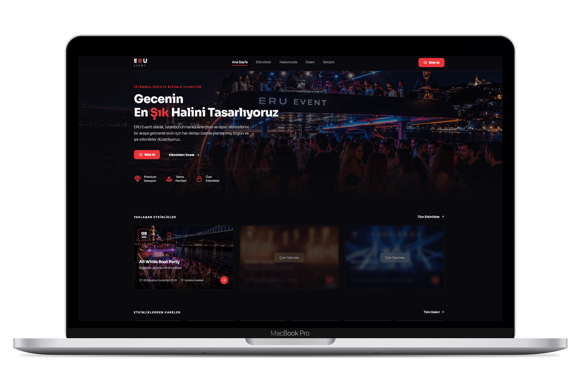 ERU EVENT web tasarım projesi - Sosyaluzman