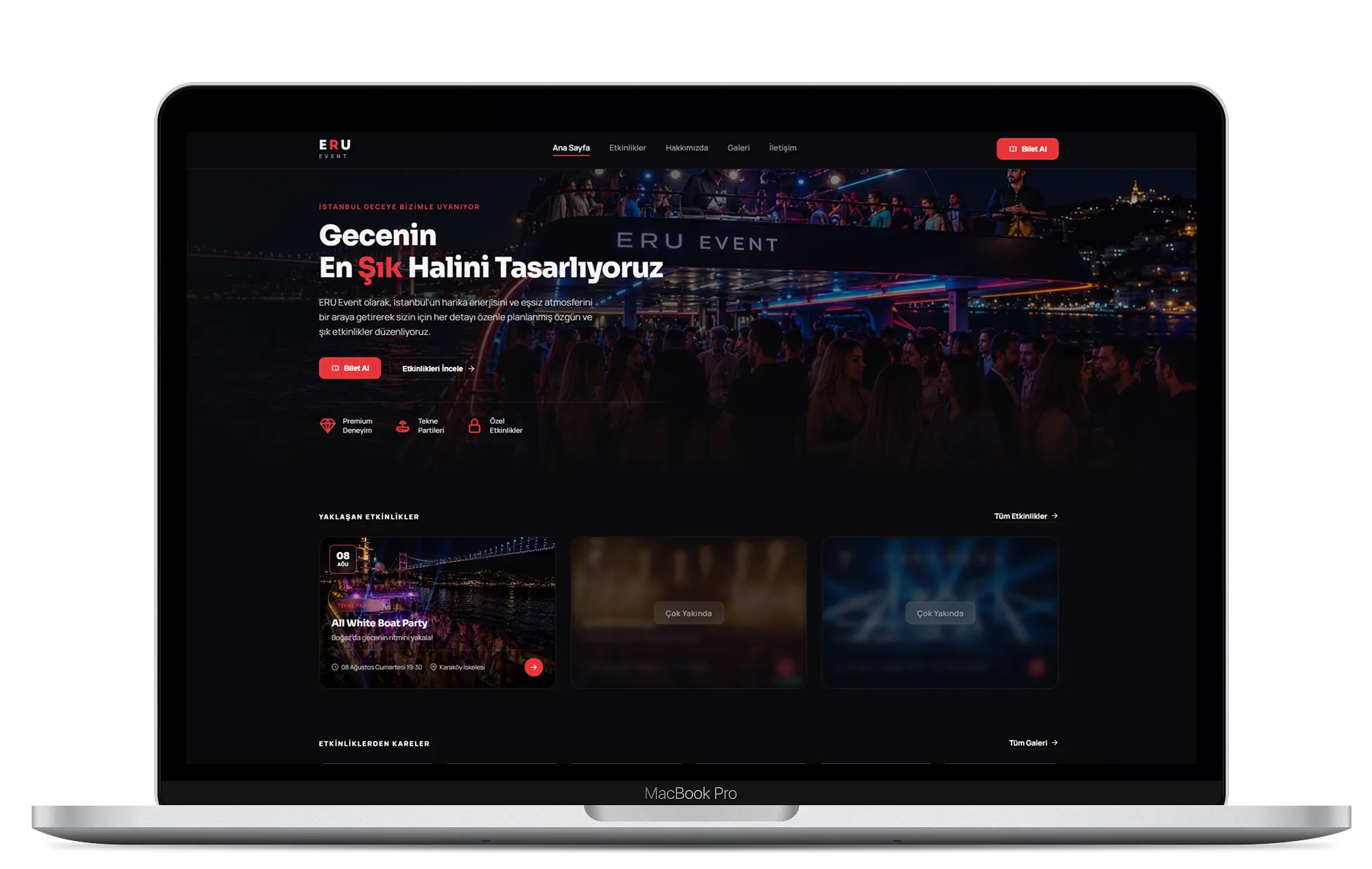 ERU EVENT web tasarım