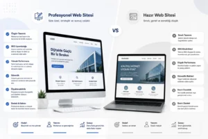 Profesyonel Web Sitesi ile Hazır Web Sitesi Arasındaki Farklar
